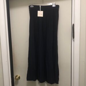Elegant Black Maxi Skirt